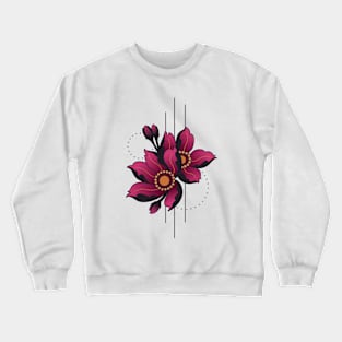Lotus Flower Yoga Symbol Color Tattoo Aestetics 3 Crewneck Sweatshirt